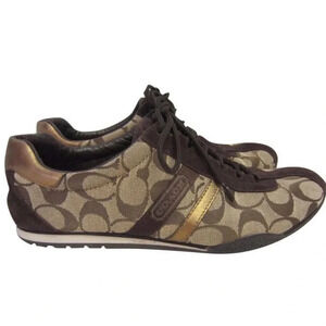 Coach Katelyn Monogram Signature Lace Up Sneakers